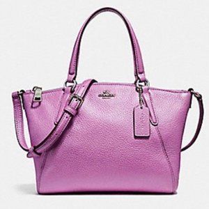 Like New! Coach Mini Kelsey Satchel in Orchid Purple